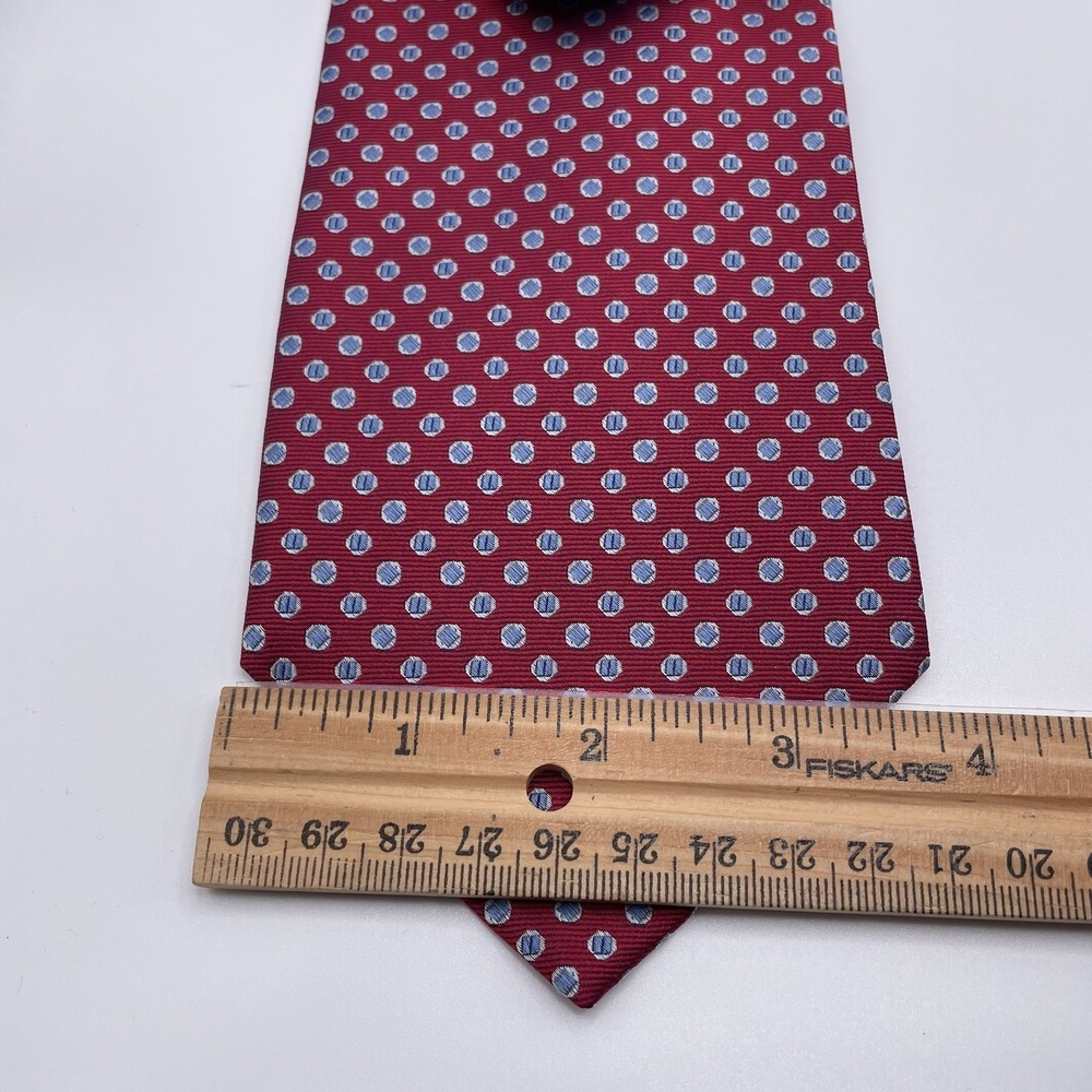 Brooks Brothers 346 Stain Resistant Necktie 100% Silk Red Polka Dot Made in USA - Picture 3 of 4